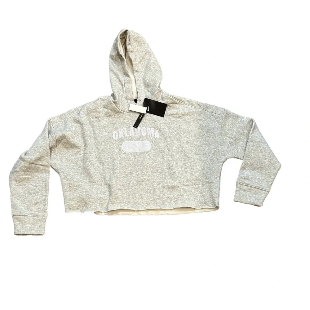 Oklahoma Sooners Nike Women’s Cropped Pullover Hoodie‎ Sweatshirt XXL 2XL